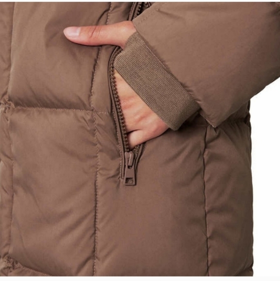 Mondetta Ladies Square Quilted Down Parka ~ brown nwt - Picture 3 of 13